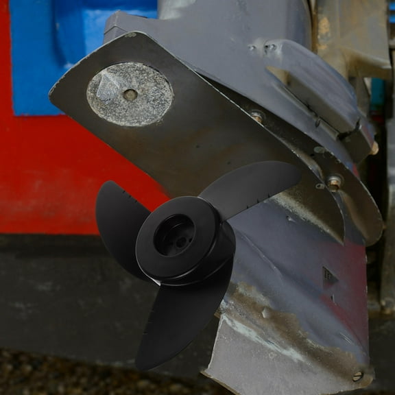HEATSHAKING Black Marine Propeller for Electric Outboard Motor with Durable High Thrust Design