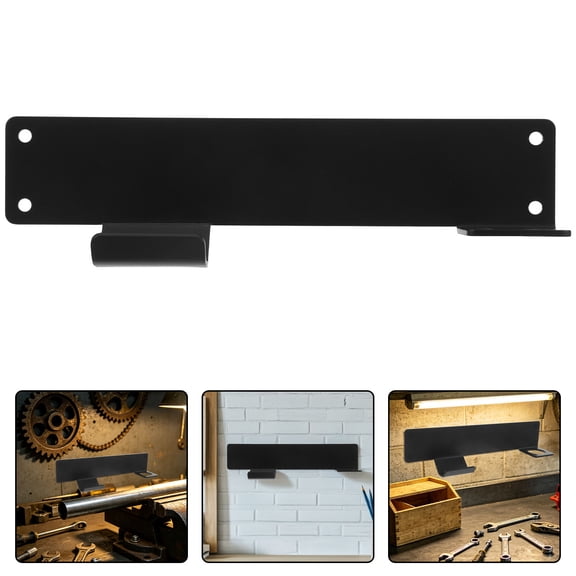 HEATSHAKING Black Steel Garage Jack Stand Holder Wall Mounted Space Saving Jack Support