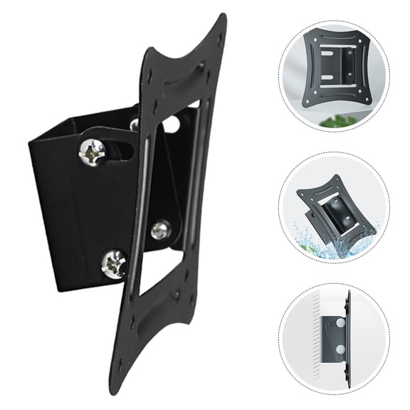 HEATSHAKING Black Wall Mount Monitor Bracket with Versatile Compatibility for Large Screens