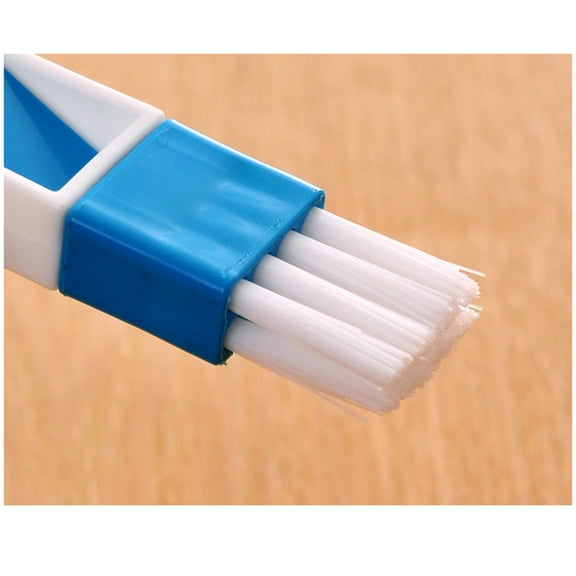 HEATSHAKING Blue 2-in-1 Multipurpose Mini Cleaning Brush Set with Detachable Dustpan for Keyboard Corner Crannies 1Set