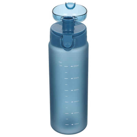 HEATSHAKING Durable Blue PP Water Bottle with Stable Base for Outdoor Use