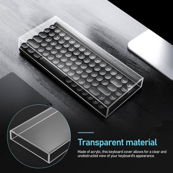 HEATSHAKING Clear Keyboard Cover Shield Made of Acrylic for Dust and Spill Protection