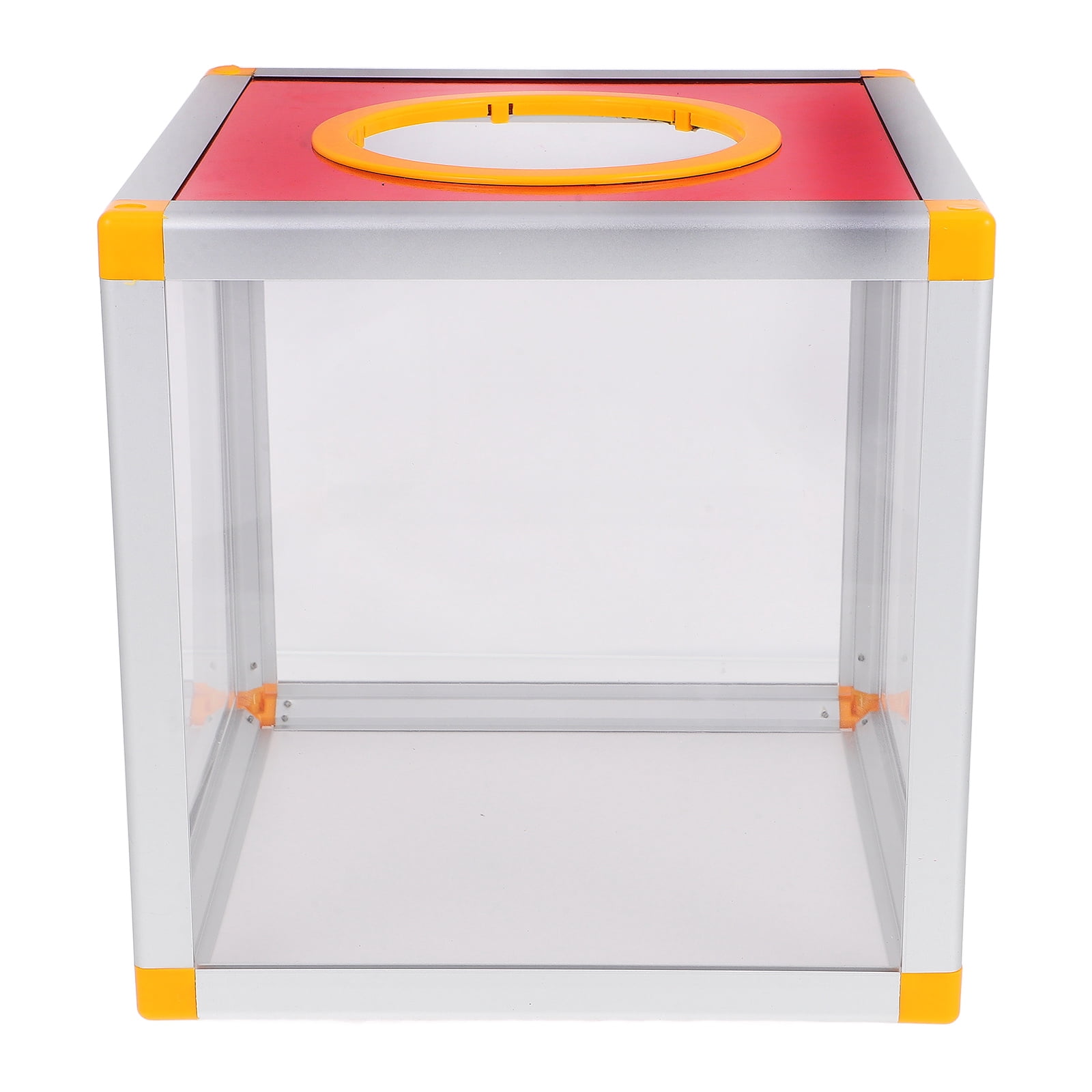 Red Raffle Box Photo HEATSHAKING Clear Raffle Transparent Drawing Box For Raffle Red ...