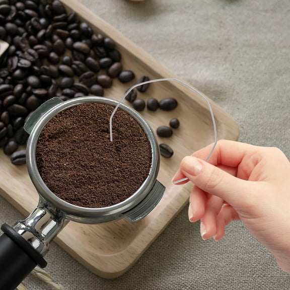 HEATSHAKING Coffee Machine Handle Locking Ring 2Pcs Circular Stainless Steel For Home Use 11.8X2.4In