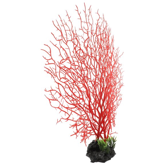 HEATSHAKING Red Plastic Fake Coral for Restaurant and Hotel Tableware Supply