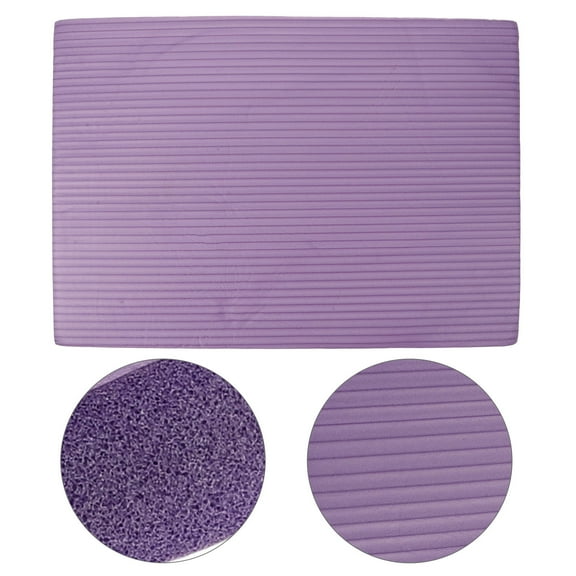 HEATSHAKING Durable Purple Nbr Yoga Balance Mat for Daily Use with Non Slip and Comfortable Padding