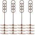 thumbnail image 1 of HEATSHAKING Golden Stainless Steel Table Number Holders 12Pcs Standable Clip for Engagement Party 7.9x2.8x1.4in, 1 of 8