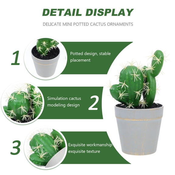 HEATSHAKING Artificial Plants Decor Fake Green Bonsai Ornament for Window Ledge Display