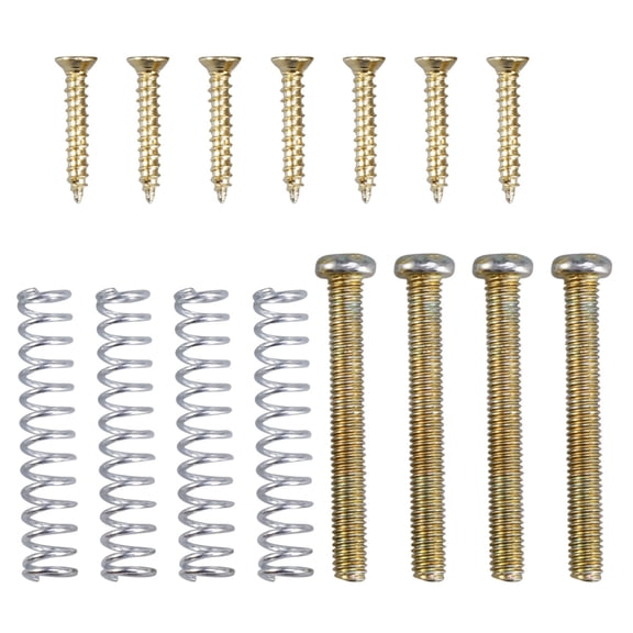 HEATSHAKING Guitar Mounting Screws 1 Set Humbucker Pickup Springs 5mm Head Dia for Electric Guitars