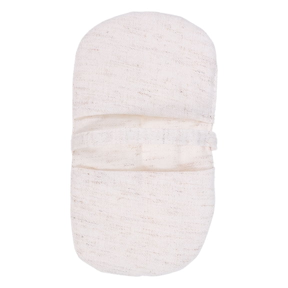 HEATSHAKING Heat Insulation Oven Mitt in Beige Cotton Linen with Non Slip Grip for Kitchen Protection
