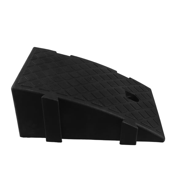HEATSHAKING Indoor Black Plastic Step Ramp for Door Threshold with Universal Design