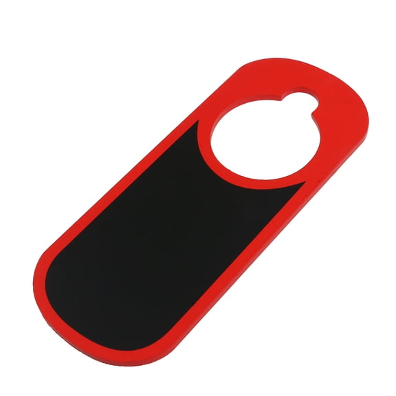 HEATSHAKING Indoor Sign Red Wood Rectangle Door Hanger For Message Writing 1Pcs