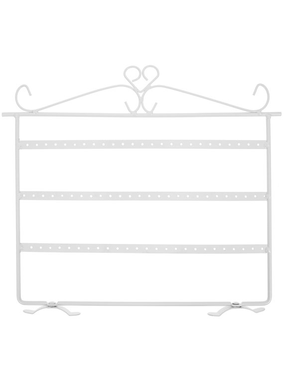 Innovative White Jewelry Stand for Earring Organization and Decor