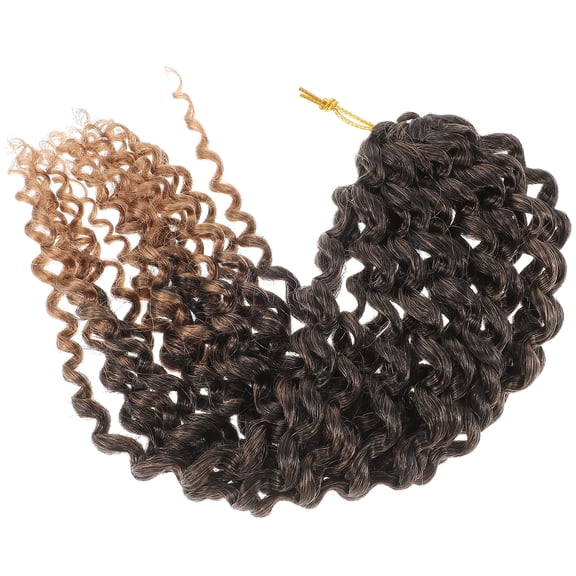 HEATSHAKING Lightweight Brown Twists Braiding Hair Crochet Wig for Comfortable Wear and Stylish Look