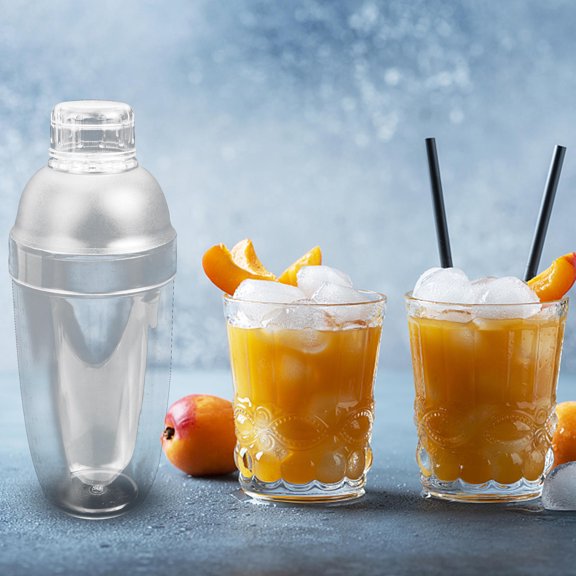 HEATSHAKING Multi Function Transparent Cocktail Shaker Convenient Hand Shaker for Bar and Kitchen Use