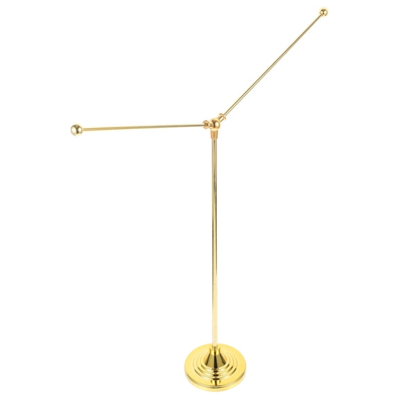 HEATSHAKING Multipurpose Desk Flagpole with Stable Golden Base for Home and Conference Room