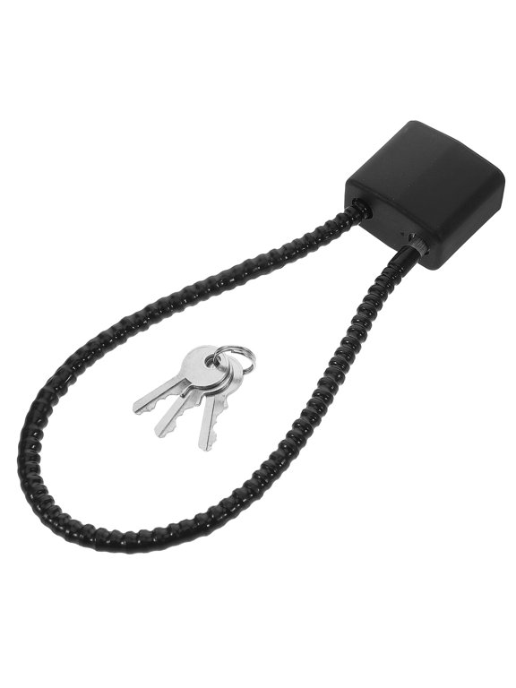 Multipurpose Steel Cable Lock, Black, Secure, Compact, Versatile
