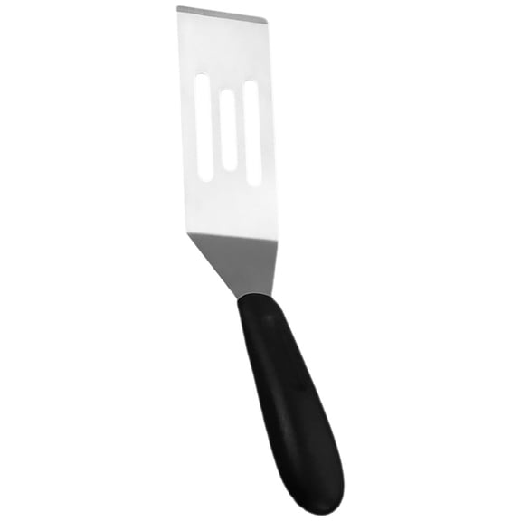 HEATSHAKING Non Stick Cooking Spatula Plated Silver Metal Nylon Kitchen Wok Spatula with Hanging Hole