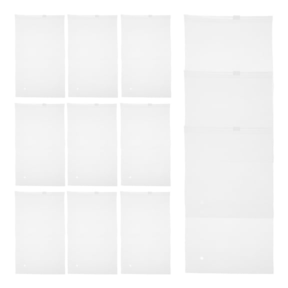 HEATSHAKING Packaging Bags Frosted 50Pcs Transparent Rectangular Shape For Organizing And Travel 9.82X5.89X0.04In