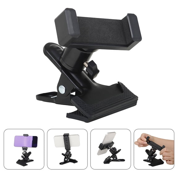 HEATSHAKING Plastic Guitar Phone Stand with 360 Degree Rotation and Protective Sponge for Live Video Recording