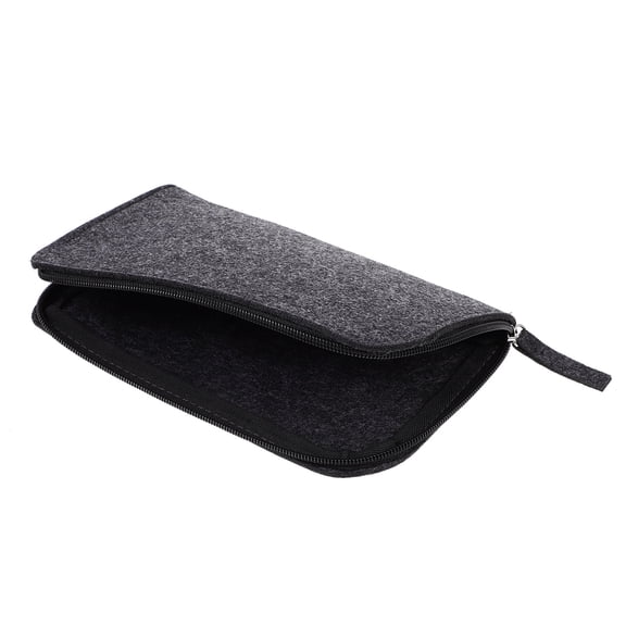 HEATSHAKING Premium Black Felt Tool Organizer Pouch for Clay Tools and Multi-Purpose Storage Bag