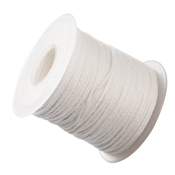 HEATSHAKING Premium White Cotton Candle Wicks for Candle Making Braided Rope with Cut to Length Feature