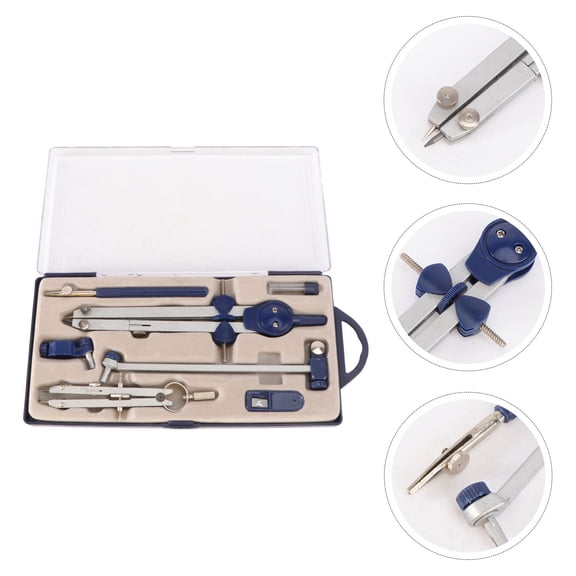 HEATSHAKING Professional Drafting Compass for Measuring with Metal Construction and Storage Case