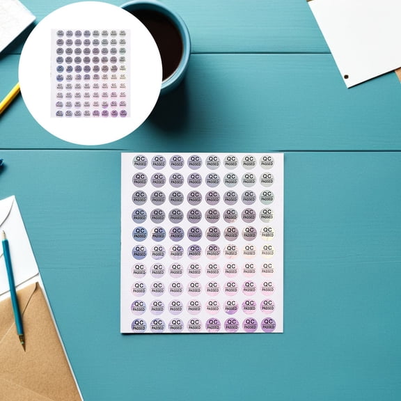 HEATSHAKING Qc Passed Labels for Warehouse 1600Pcs Waterproof and UV Resistant Stickers