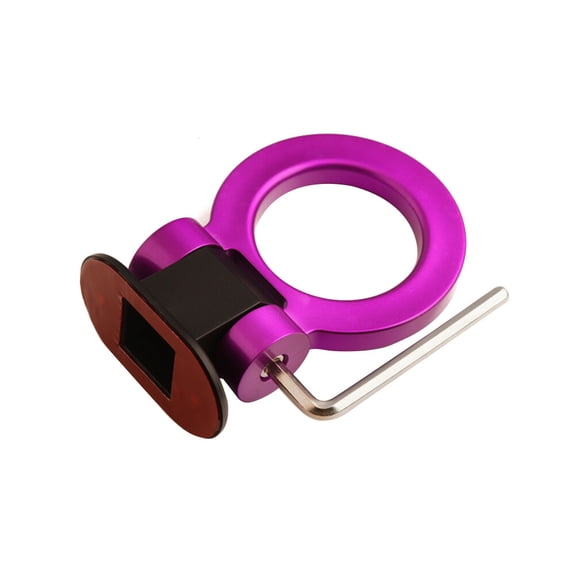 HEATSHAKING Racing Style Purple Tow Hook 1Set for Auto Rescue Towing and Decoration