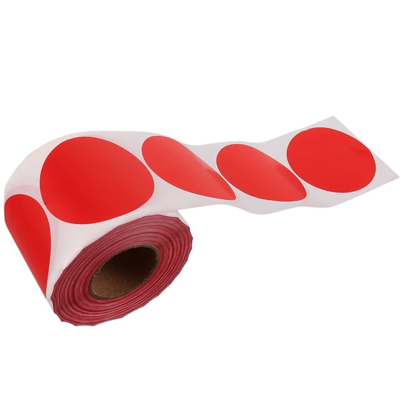 HEATSHAKING Red Classification Round Sticker Paper Adhesive Dot Labels for Decorative Use