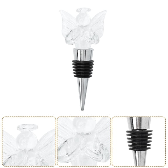 HEATSHAKING Reusable Wine Stopper Wine Bottle Stopper Blue Paper Sealing Friends Who Like to Drink 1 Set