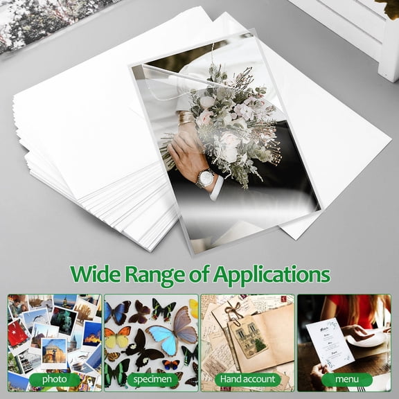 HEATSHAKING Self Laminating Sheets Clear PVC Photo Film with Smooth Bubble Free Surface