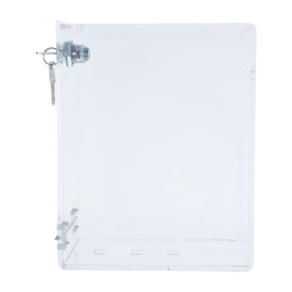 HEATSHAKING Single Compartment Phone Storage Locker with Transparent Acrylic and Lock