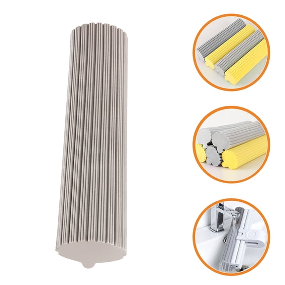 HEATSHAKING Sponge Mop Head Replacement Roller Mop Head Grey Super Absorbent 1Pcs 38x7cm