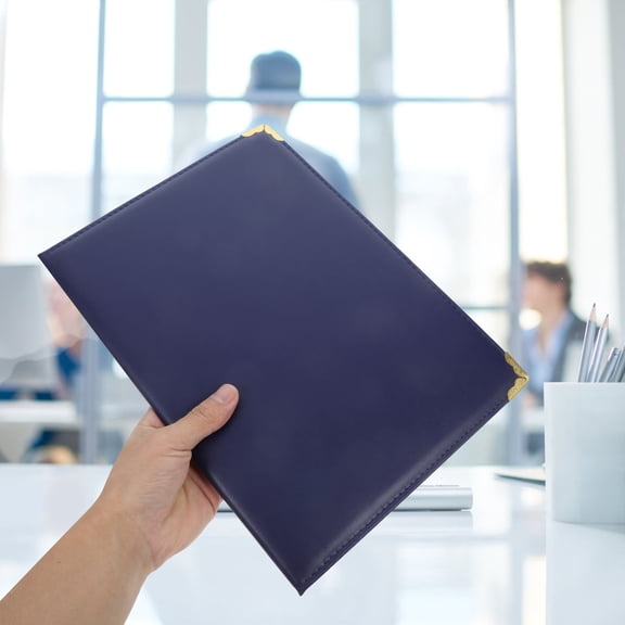 HEATSHAKING Stylish Blue Diploma Cover Certificate Holder for Graduation and Award Protection