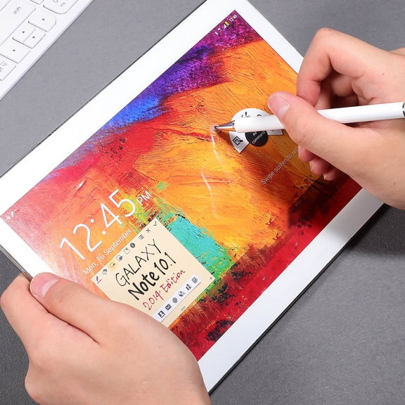 HEATSHAKING White Stylus Pen for Tablet Touch Screen with No Charging and Replacement Nibs Included