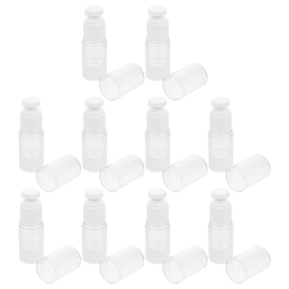 HEATSHAKING Vacuum Press Type Bottles 10PCS Portable Lotion Sub Bottles 15ml