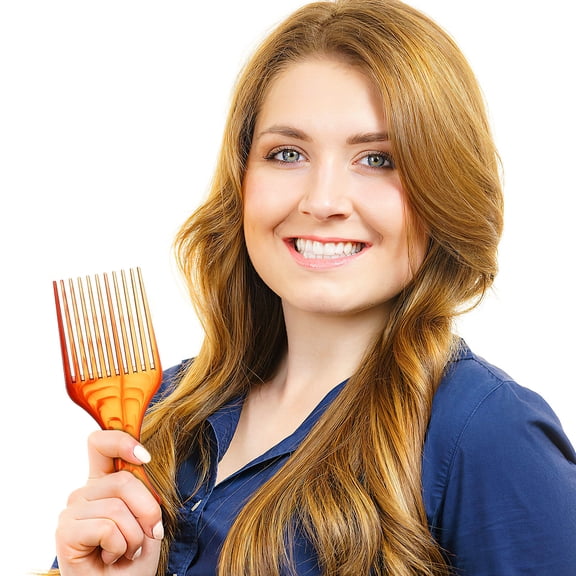 HEATSHAKING Pick Comb in Chocolate Color for Hair Lifting and Smooth Styling