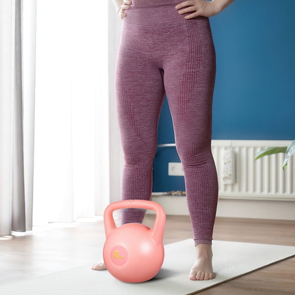 HEATSHAKING Water Filled Pink Kettle Bell Set Pe Material Durable Weightlifting Equipment
