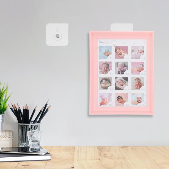 HEATSHAKING Waterproof Adhesive Picture Frame Hook Transparent Invisible Design for Walls