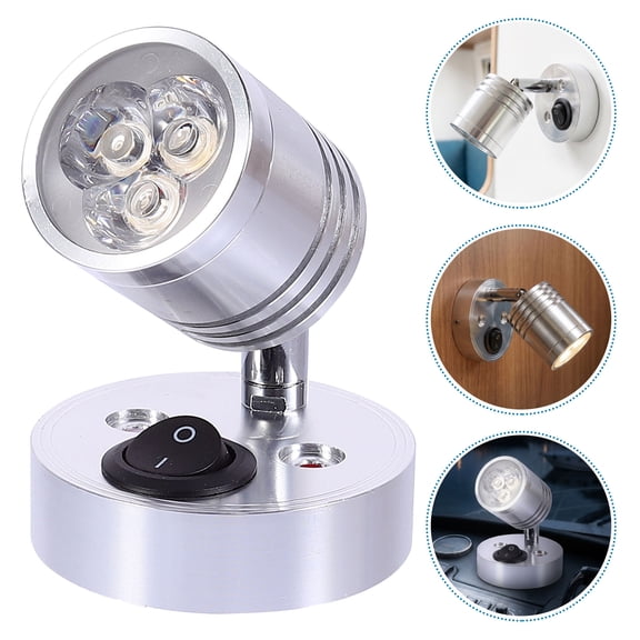 HEATSHAKING White 12V Low Profile LED Downlight with Adjustable Gimbal for Rv and Marine Lighting