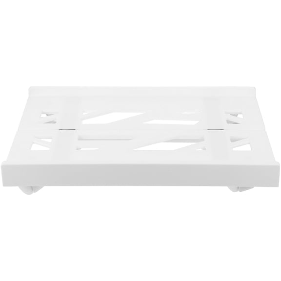 HEATSHAKING White Adjustable Computer Cart with Smooth Rolling Wheels for Desktop Tower and Office Workspace Use