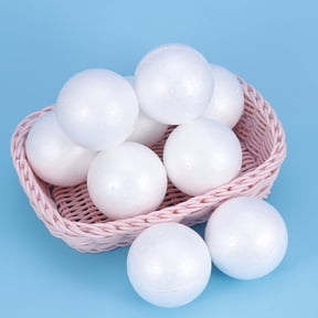 HEATSHAKING White Bubble Round Balls for DIY Art and Craft Painting Materials and Creative Projects