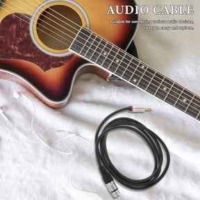 HEATSHAKING XLR to Aux Audio Plug Cable Black PVC 1Set for Recording and Studio Use