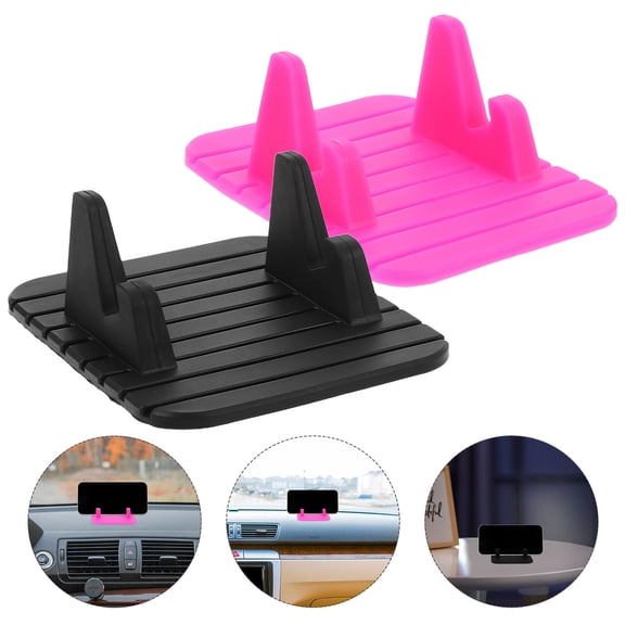 HEATSHAKING car dashboard phone holder silicone car mount Anti-Slip with Stable Adhesion 2pcs