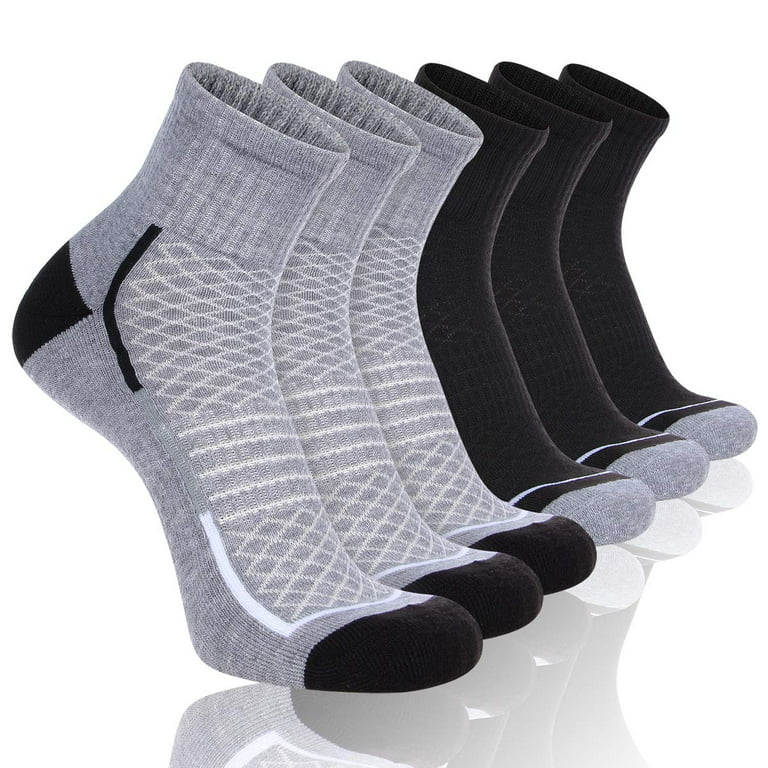 HEATUFF Men's Athletic Ankle Socks Mens Sock Size 10-13 Male