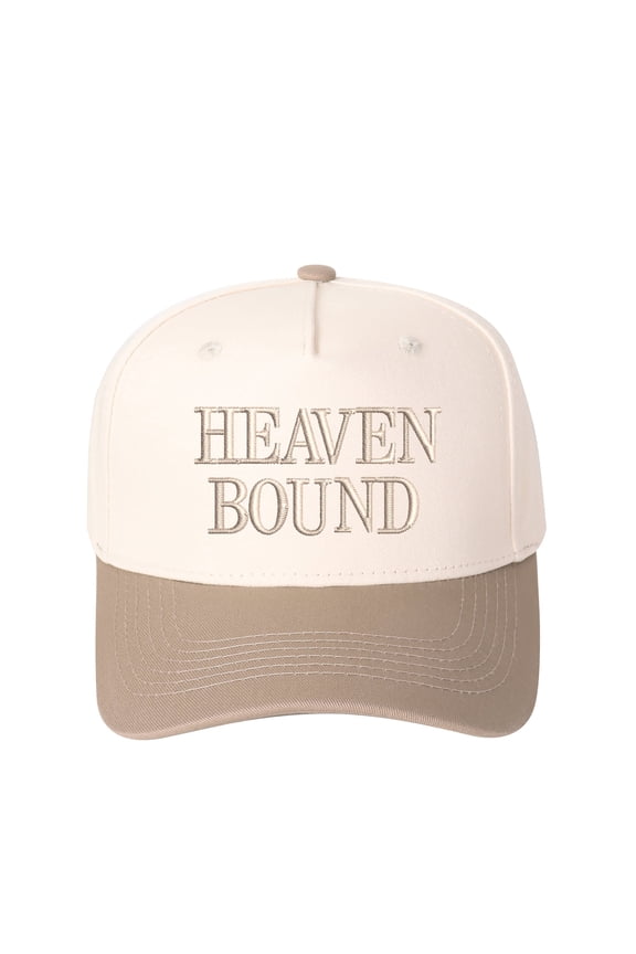 HEAVEN BOUND Embroidered Patchwork Trucker Cap | Adjustable Unisex Snapback, Faith Essential