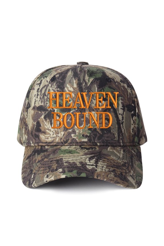 HEAVEN BOUND Embroidered Patchwork Trucker Cap | Adjustable Unisex Snapback, Faith Essential