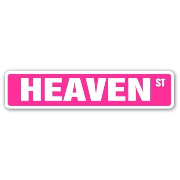HEAVEN Street Sign Childrens Name Room Sign | Indoor/Outdoor |  36" Wide
