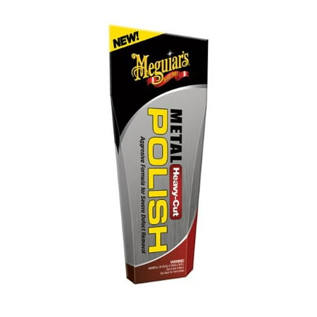 Meguiar's G15104 Heavy-Cut Metal Polish - 4 oz.